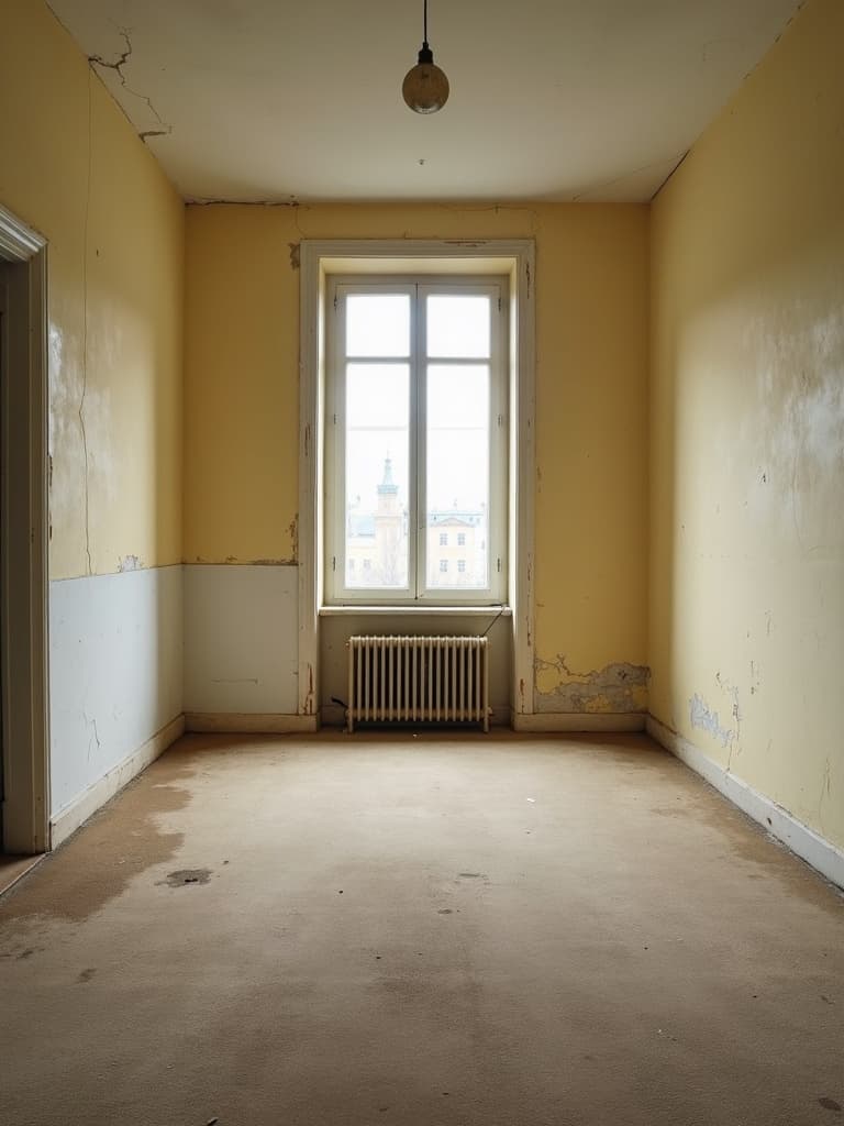 Pose de parquet chêne massif — état avant travaux